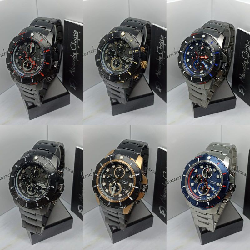 Jam tangan pria Alexandre christie 6606, ORIGINAL, model sport, bergaransi resmi internasional.