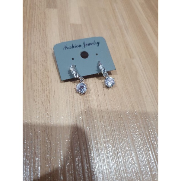 Anting Silver925 Premium Quality Anti karat anti alergi Earring Starling Silver mata kilau 8727