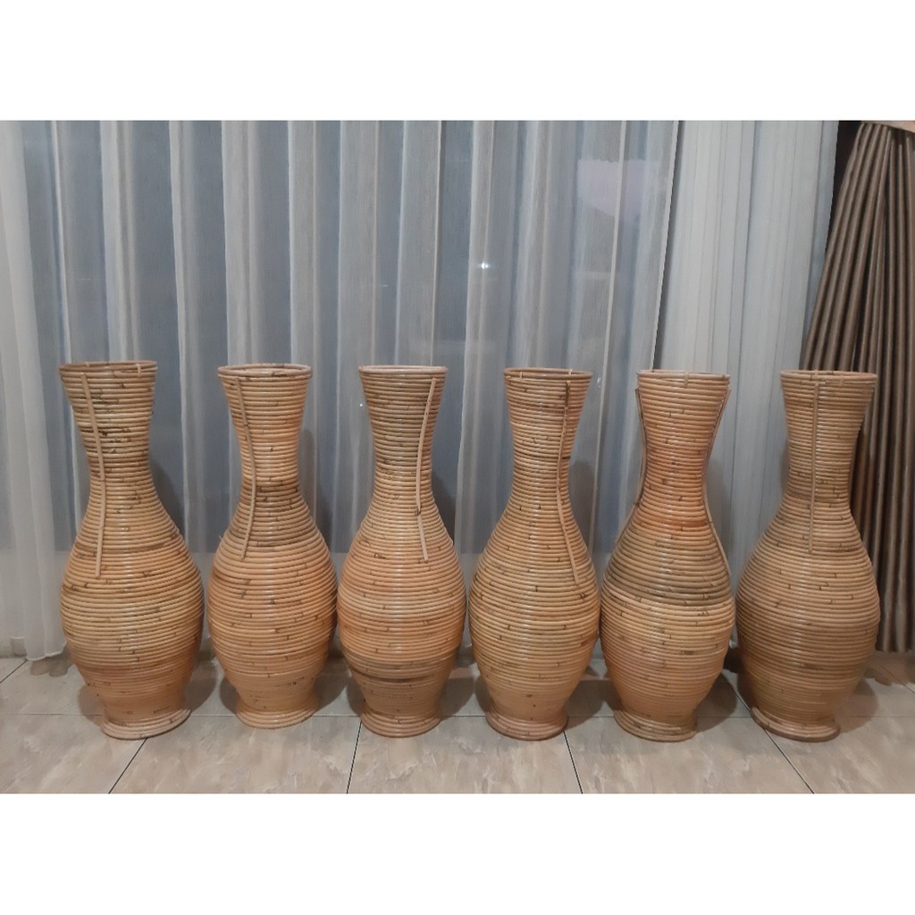 ibs unique VAS GUCI ROTAN / VAS GUCI / VAS BUNGA ROTAN / VAS ROTAN / GUCI ROTAN / VAS ROTAN ALAMI