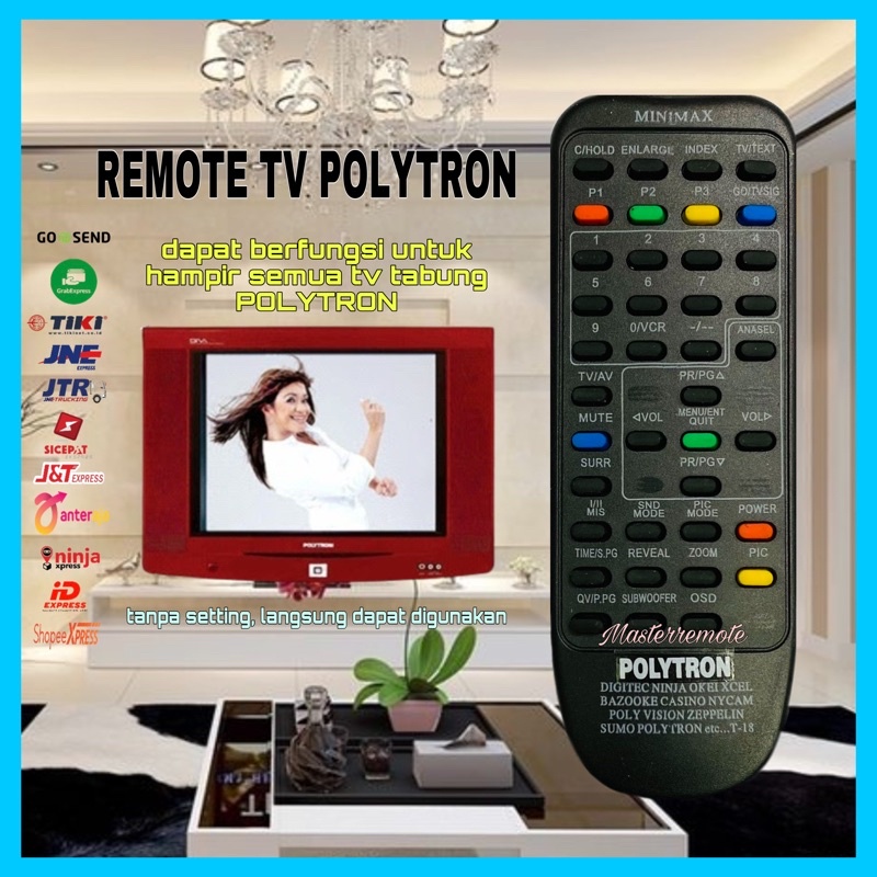 REMOT REMOTE TV POLYTRON/MINIMAX TV TABUNG