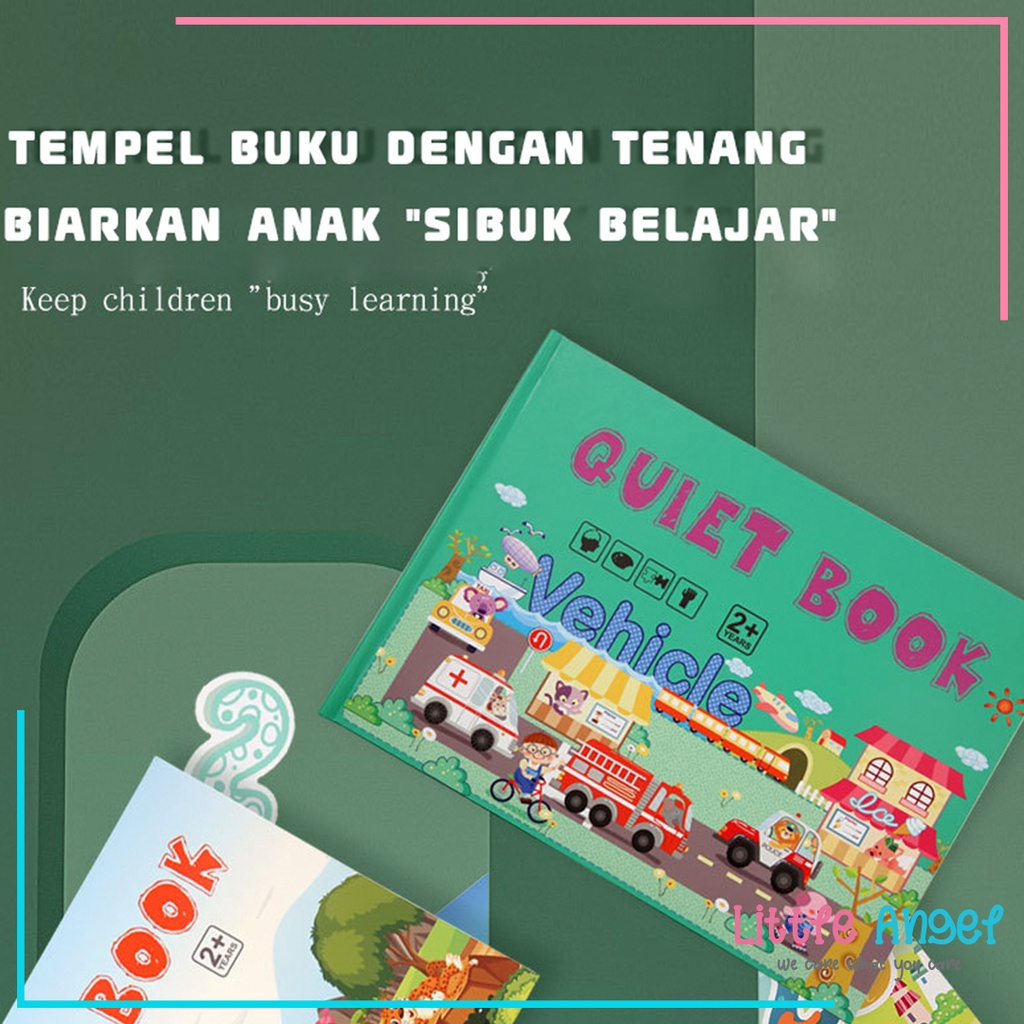 QUIET BOOK / BUSY BOOK Mainan Edukasi Buku Anak Kreatif Buku Aktivitas Bayi Tempel Stiker Latihan Montessori