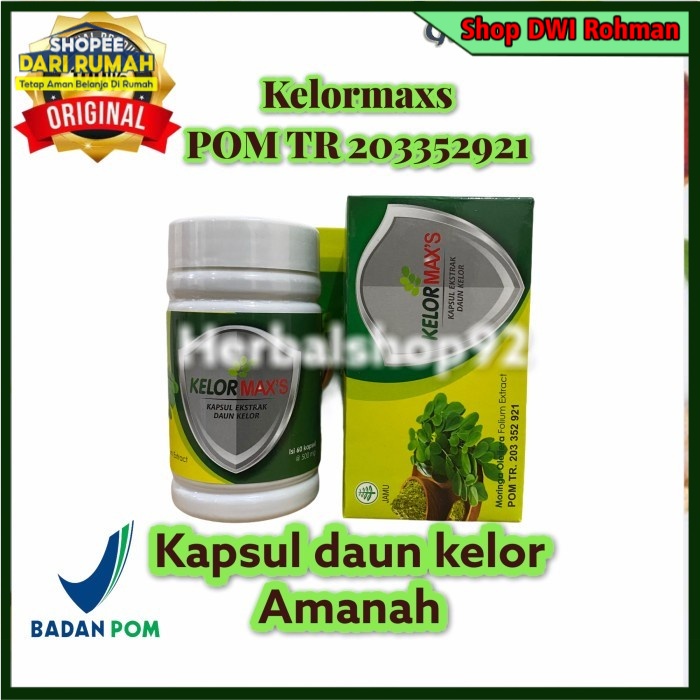 [ORIGINAL] Kapsul Daun Kelor - Ekstrak Daun Kelor BPOM