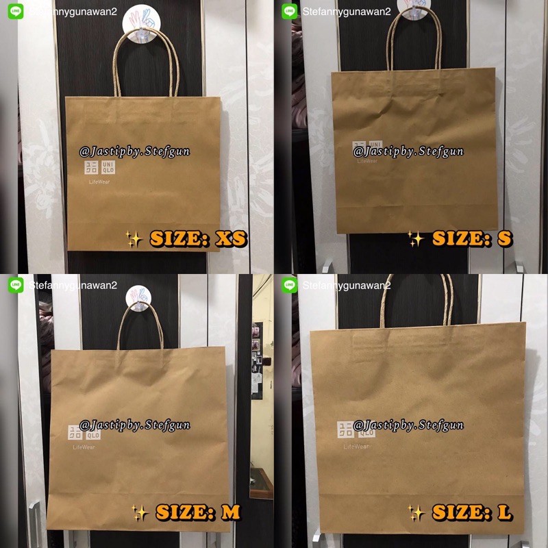 

(WAJIB DENGAN BARANG UNIQLO ) PAPER BAG | jastipby.stefgun