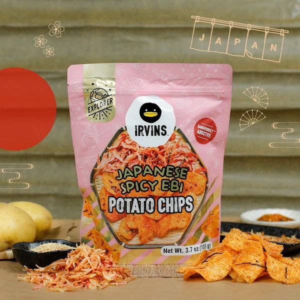 

Irvins Japanese Spicy Ebi Potato Chips (105 Gr)