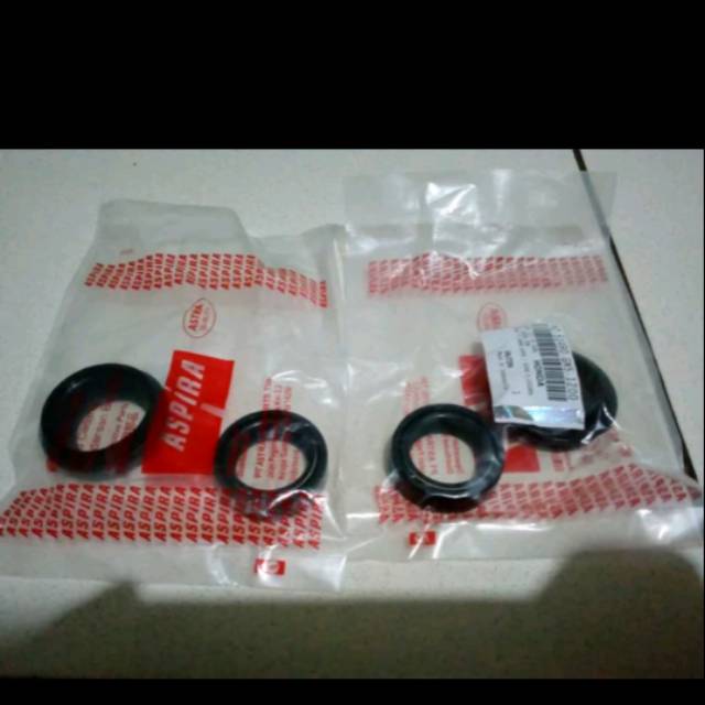 Seal shock depan paket kiri- kanan set aspira astra untuk motor beat/vario/supra x/grand/karisma