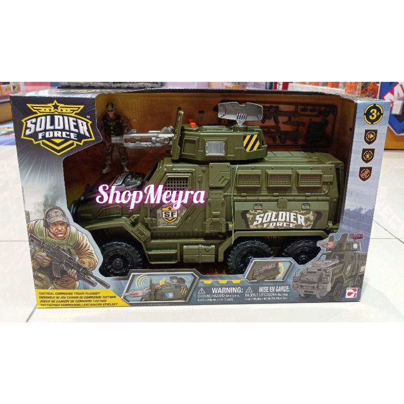 Soldier Force Tactical Command Truck Playset - Mainan Tentara