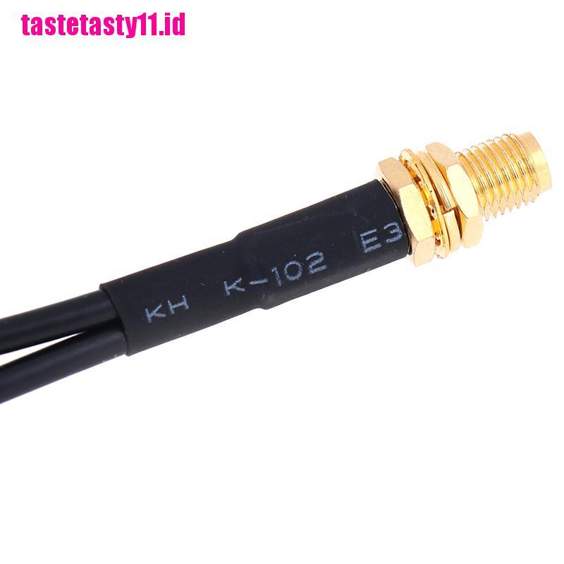 【TTID】15cm sma female to 2 x ts9 male plug y splitter combined pigtail cable rg