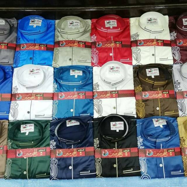 JUBAH PRIA JUBAH HARAMAIN MOTIF Mesir COD