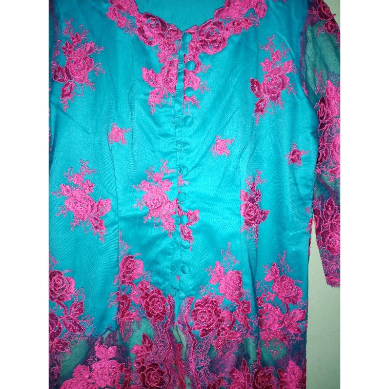 Baju Kebaya Hijau Tosca