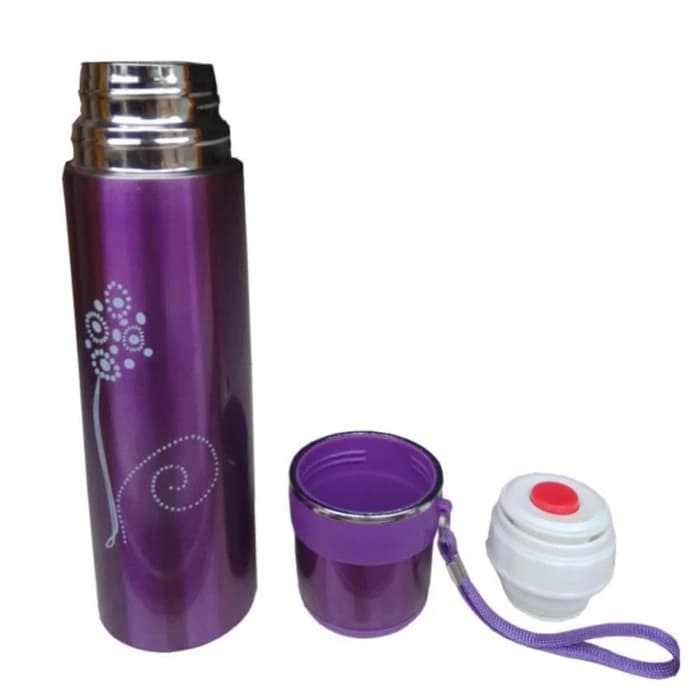 FM - Botol Minum Thermos Vacuum Flask 500 ml Stainless Metalik