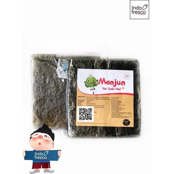 

Manjun Yaki Sushi Nori- Dried Seaweed- Rumput Laut Sushi 50pc