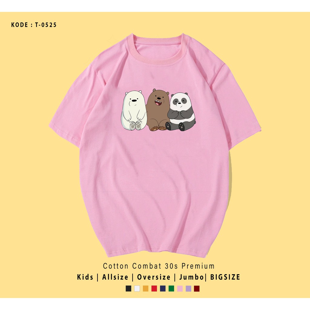 KAOS WE BEAR SIT TOGETHER UNISEX / KAOS COUPLE / KADO UNIK / T-SHIRT CUSTOM / TUMBLR TEE