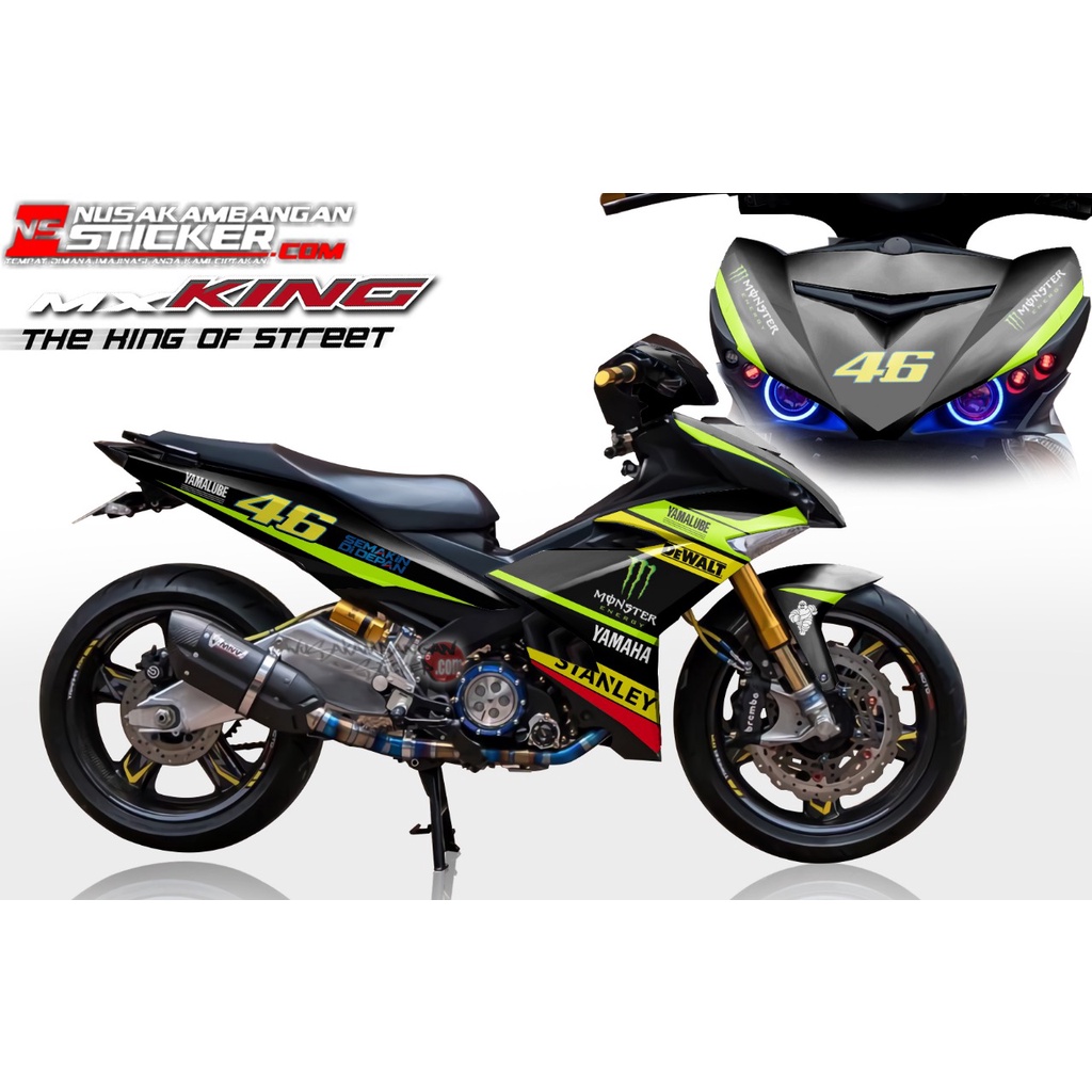 Stiker MX King Monster Hitam