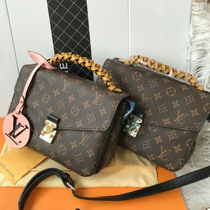 Tas New LV Metis Monogram kepang