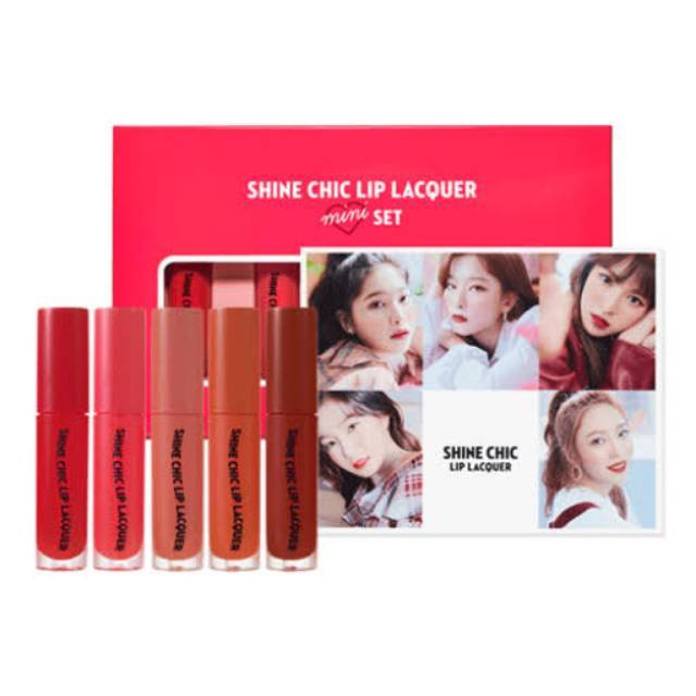 PRELOVED ETUDE HOUSE MINISET SHINE CHIC LIP LACQUER