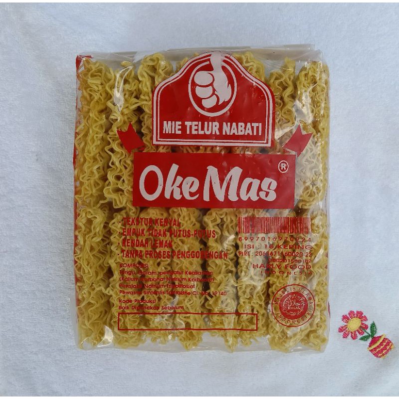 

Mie Telur Nabati, OKE MAS 800gr/Bungkus.