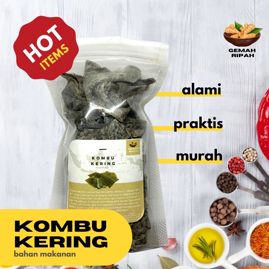 

Kombu / Konbu / Dashi / Dried Kelp/ Ganggang Laut / Rumput Laut / Hai Tai / Haidai