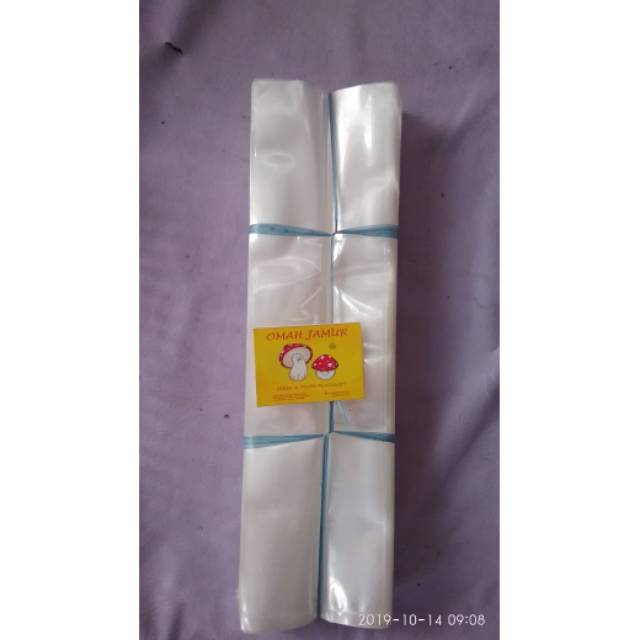 Plastik Lipat 18x35 untuk Baglog Jamur Tiram