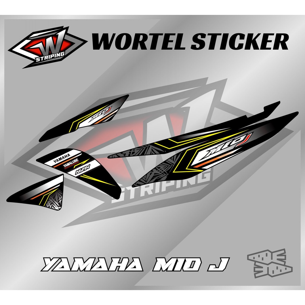 Striping Mio J-Stiker Hologram Motor Mio J Racing v2