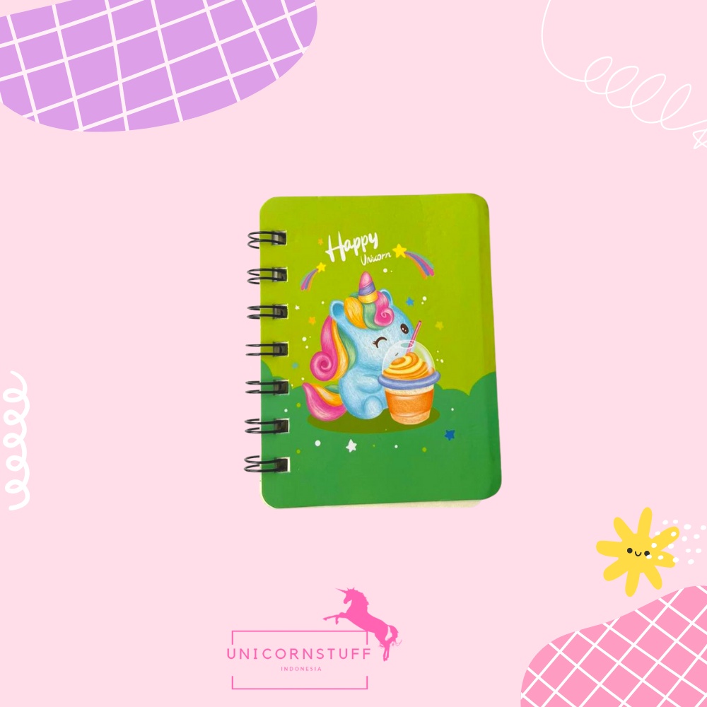 Notebook Buku Tulis Unicorn Kecil memo pad Kado Anak Perempuan Catatan