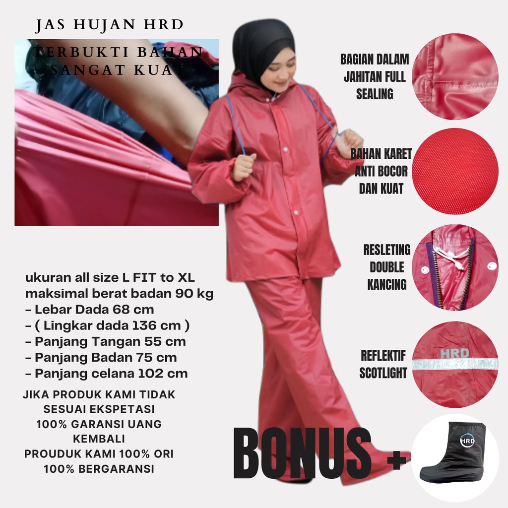 Jas hujan pria LENGKAP Jas hujan sepatu