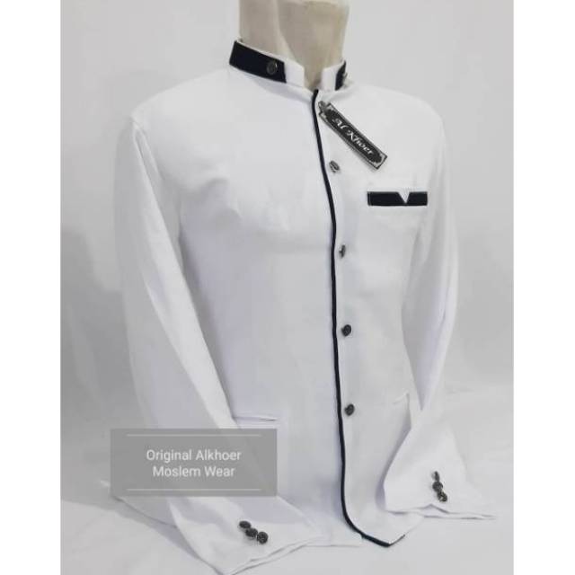 JASKO POLOS PUTIH LIST HITAM JASKO POLOS A033