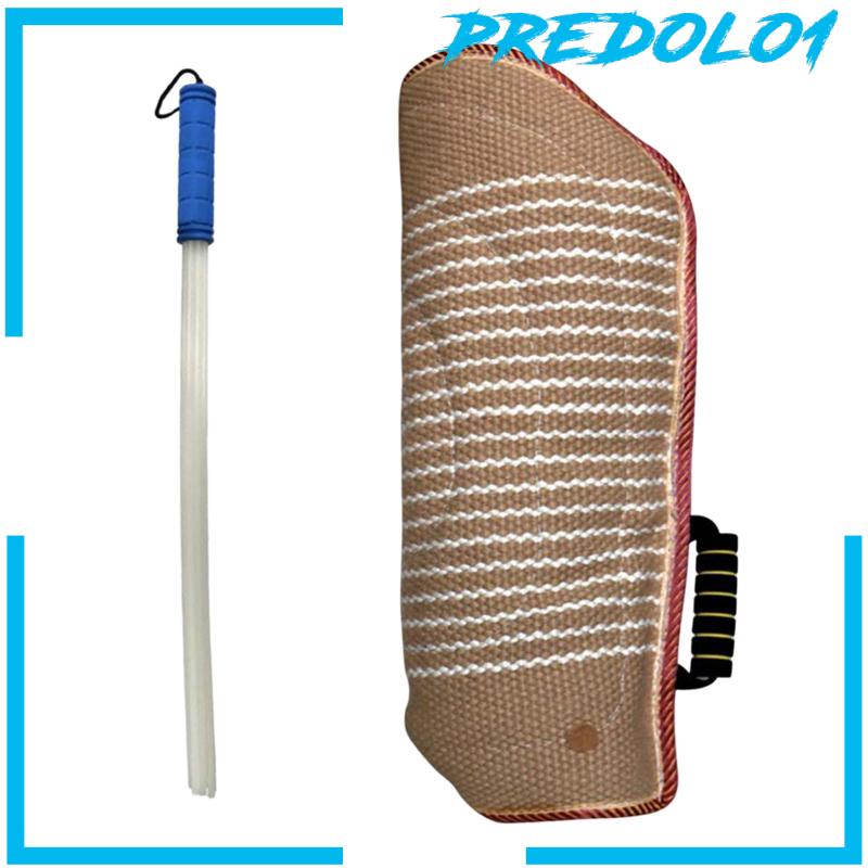 Dog Bite Sleeve Training Protector with Whip Agitation Stick for Work Dog