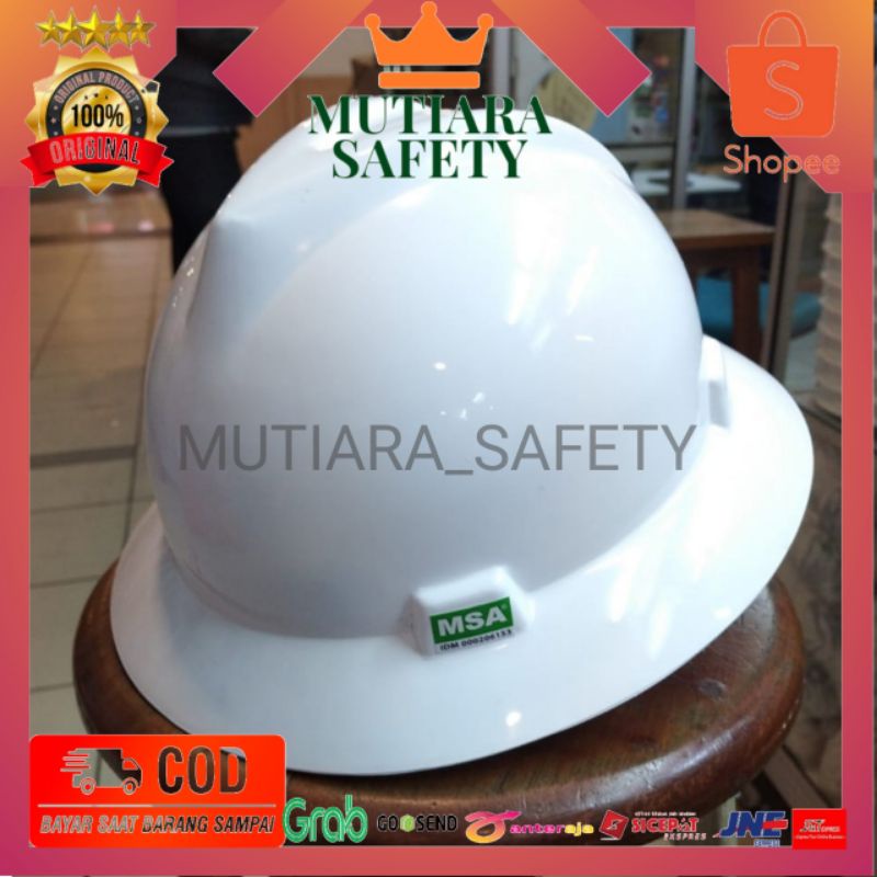 Helm Safety MSA Full Brim Fastrack Original-Helm Safety Proyek MSA FullBrim Berkualitas