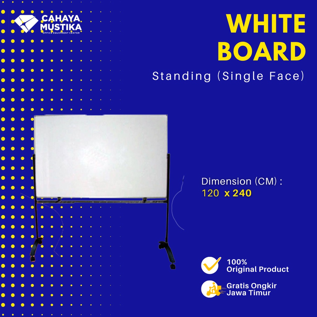 

Harga Papan Tulis Whiteboard Standing S/F Sakana Uk 120x240 Di Malang