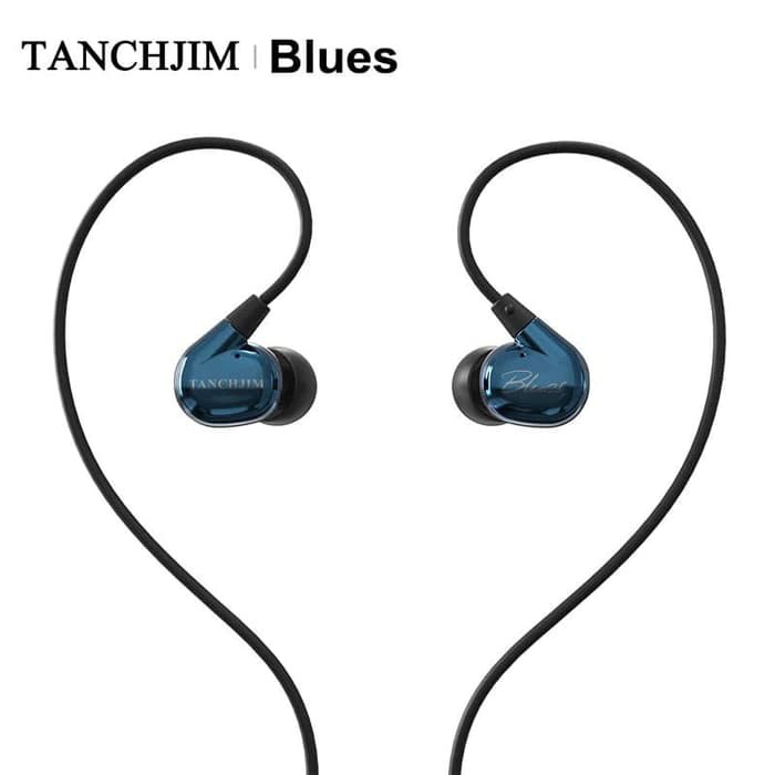 TanchJim Blues HiFI Dynamic Driver In Ear Monitor Earphones - Blue
