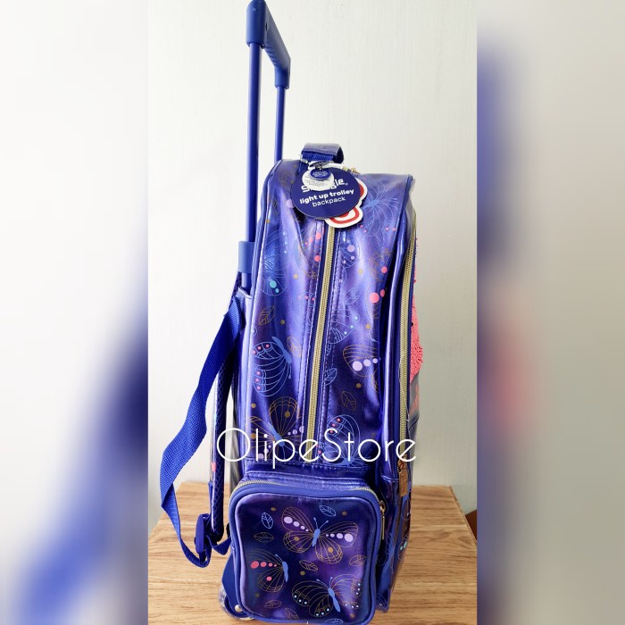 ANAK-KOPER-TAS- SMIGGLE - SHIMMY LIGHT TROLLEY BACKPACK TAS TROLI TROLLEY SMIGGLE -TAS-KOPER-ANAK.