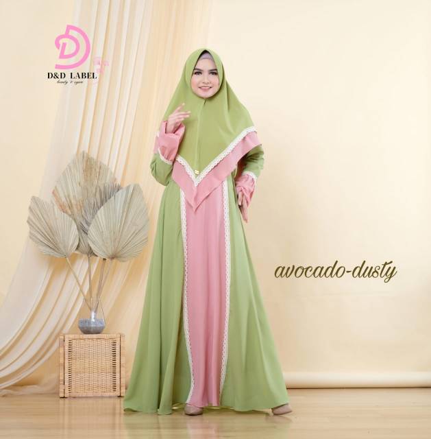 Medina Two Tone by DND Label Gamis Premium (Griya Sandang)