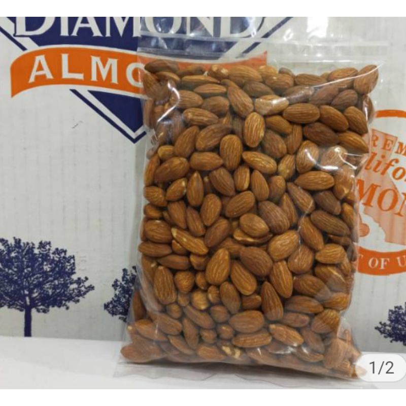

kacang almond panggang blue diamond ukuran 50-100 gram