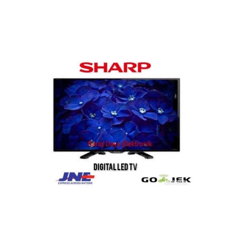 SHARP LED TV 24 Inch HD Digital - 2T-C24DC1i second mulus no minus termurah