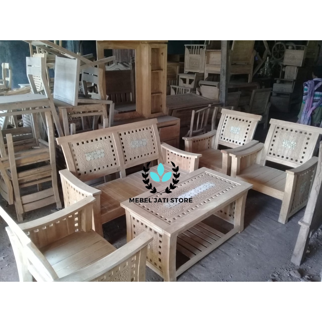 Kursi Tamu 2111  Kayu Jati Perhutani Mentahan  Asli Jepara