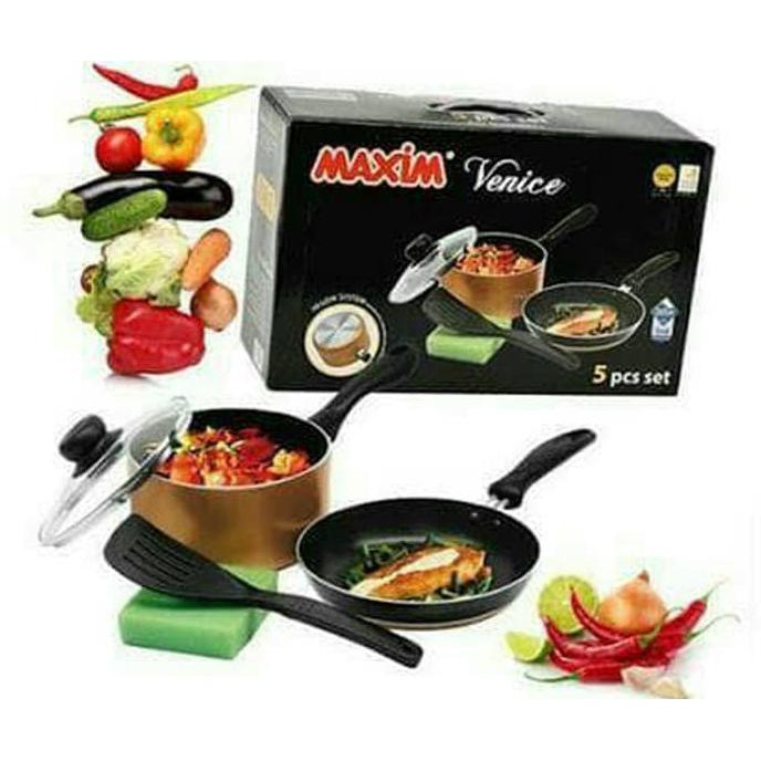 Sale Maxim Venice Set 5Pcs / Paket Dapur Peralatan Masak Keperluan Rumah