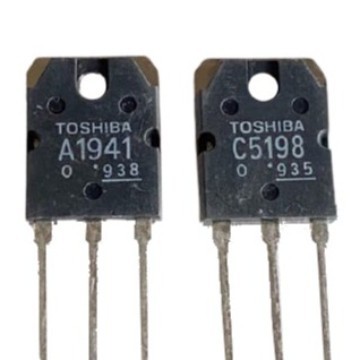 transistor A1941 dan C5198 satu set A 1941 C 5198 Toshiba