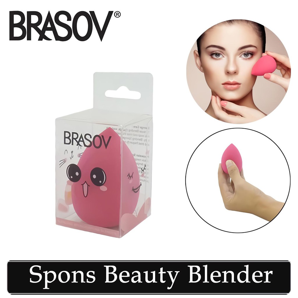 ☘️ CHAROZA ☘️ BRASOV Beauty Blender (Warna Tidak Bisa Pilih !!!)