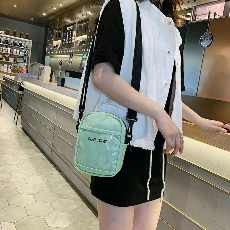 dem_sare / DS1064 - 2NING Sling Bag Tas Selempang Duo Ning Saku Transparant Selempang Wanita Fashion