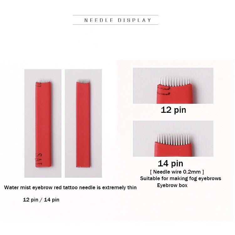 Jarum manual sulam alis microblading pen jarum sejajar needle embroidery eyebrow