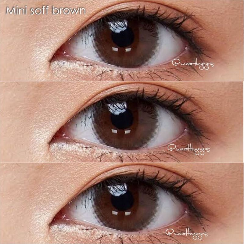 ORIGINAL Kitty Kawaii MINI SOFT BROWN GREY softlens soflens softlense natural minus normal softt