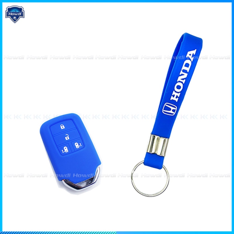 ☆Eksklusif☆Cover Kunci Mobil Keyless Bahan Silikon Dengan Logo Gantungan Kunci Untuk honda Odyssey Elysion MPV