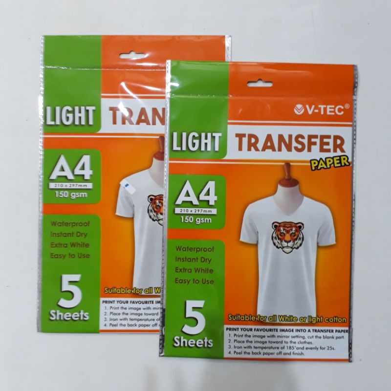 

TRANSFER PAPER LIGHT A4 150GSM V-TEC