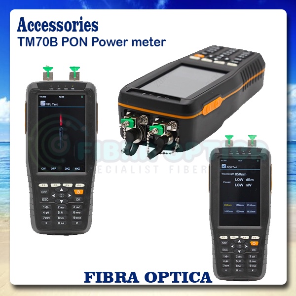 Tarmoc TFT-70B-PON-OPM | Rechargeable PON Power Meter + OPM + VFL