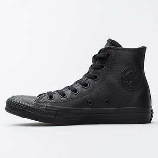 converse black high leather