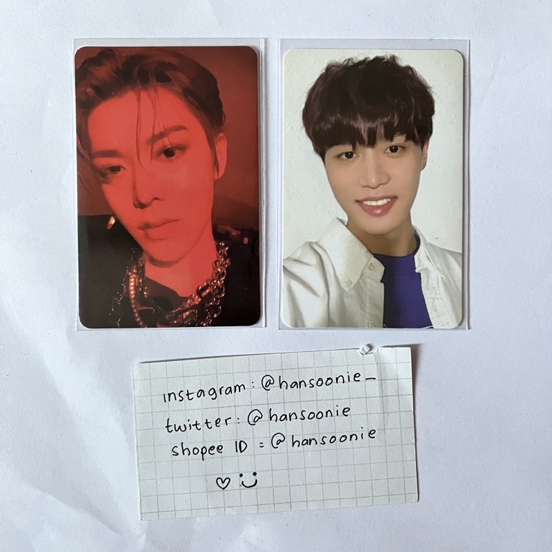 NCIT Yuta Taeil Photopack NCT127 photocard photo pack nct 127 night day ver pp