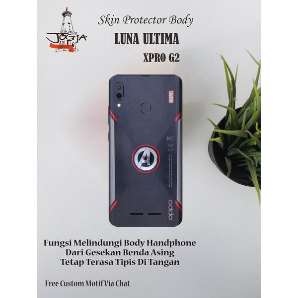 Dapat 2PCS Garskin HP Luna Ultima XPRO G62 Motif ave- Free Custom Motif