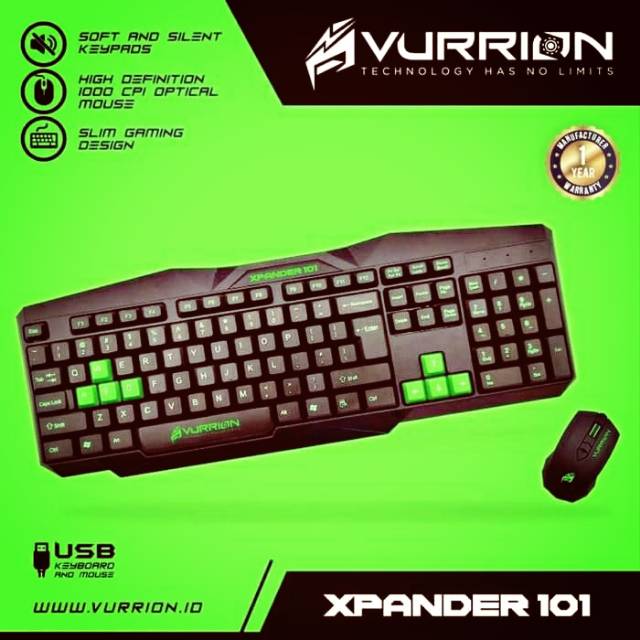 KEYBOARD & MOUSE GAMING VURRION