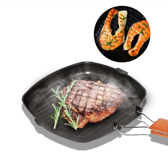 Produk Garansi 2 Bulan Teflon Pemanggangan Sate Steak Ikan Multifungsi Gilaa