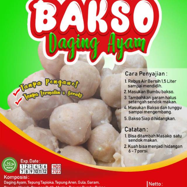 

Bakso Frozen Ayam